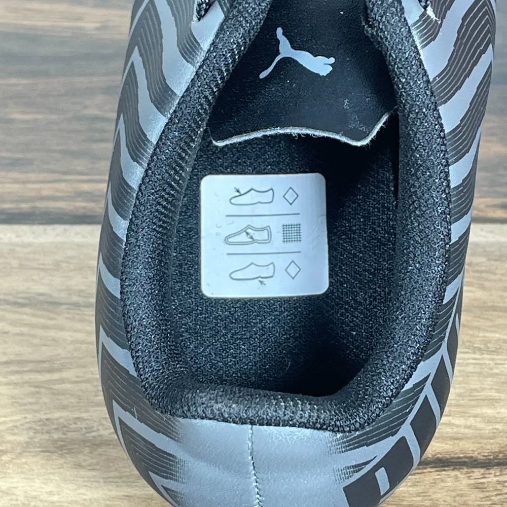 Puma Tacto II FG AG Jr Little Boys Size 11 Shoes Gray Black Soccer Futbol Cleats